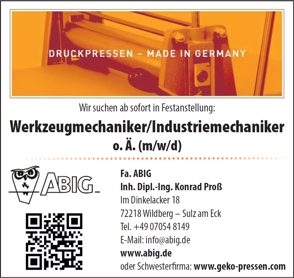 Stellenausschreibung