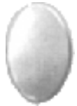 Oval shaped medaillon