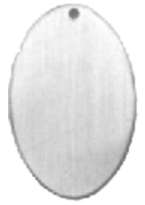 Oval shaped pendant