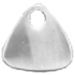 Triangular shaped pendant with hole